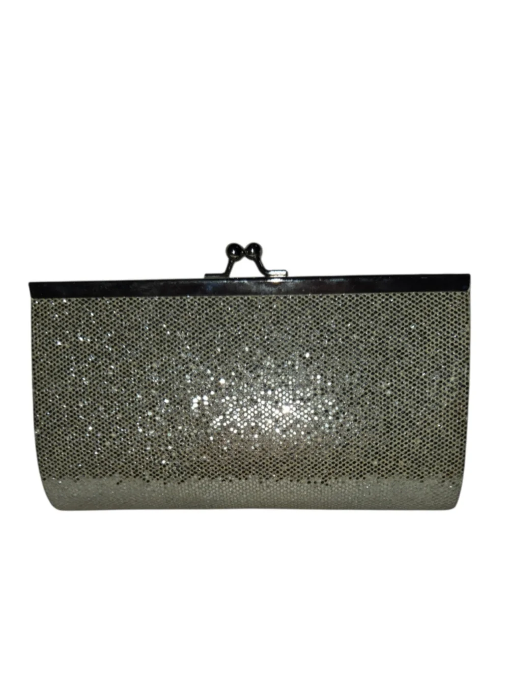 Women's Unbranded Silver Glitter Clutch One Size